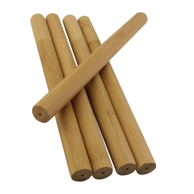 5 Glas-Trinkhalme 2 Etuis STRAWGRACE Glas Strohhalme mit Bambus-Etuis 